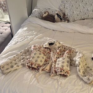 Blank NYC Cream Quilted Jacket